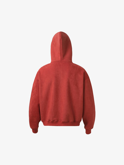 Stylish Red Hooded Zip-Up Jacket for Casual Wear 