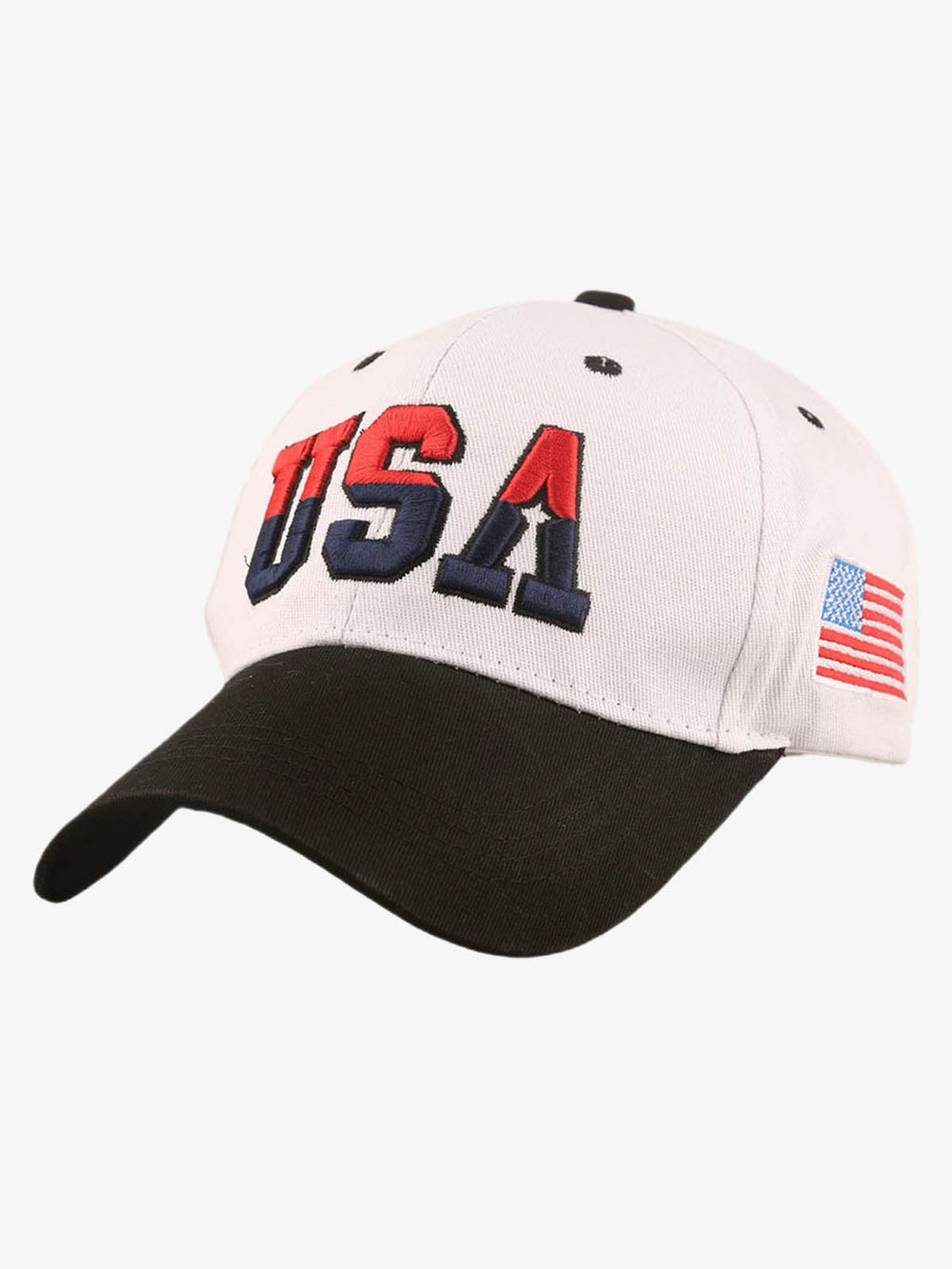 USA Embroidered Two-Tone Baseball Cap 