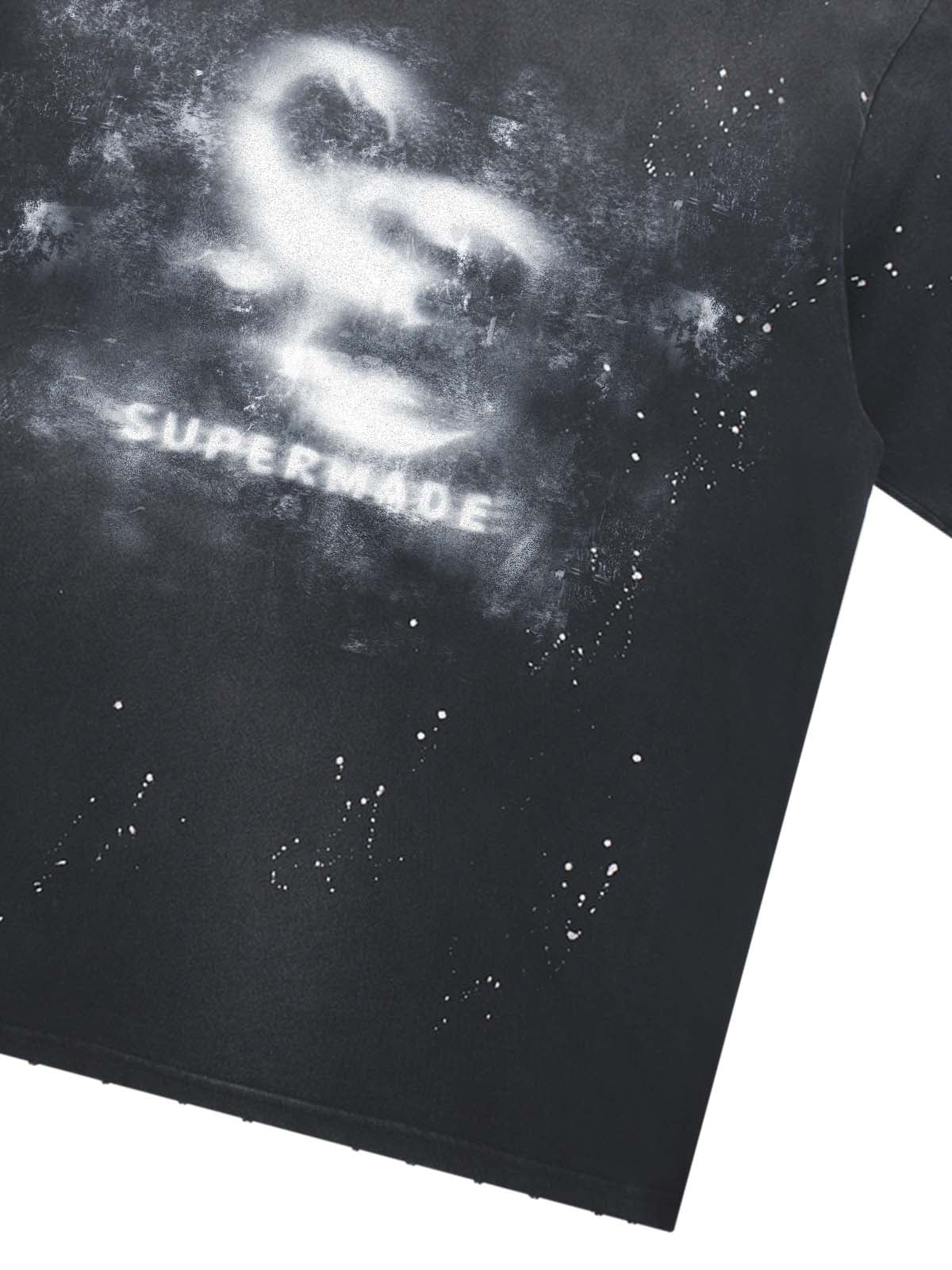 Washed Spray Graphic T-Shirt 
