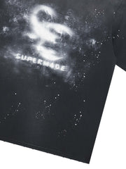Washed Spray Graphic T-Shirt 