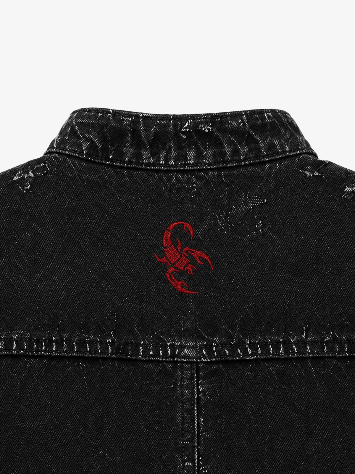 Waxed Denim Biker Jacket