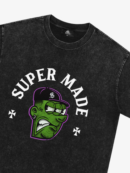 Graphic T-Shirt with Bold Monster Design for Casual Wear 