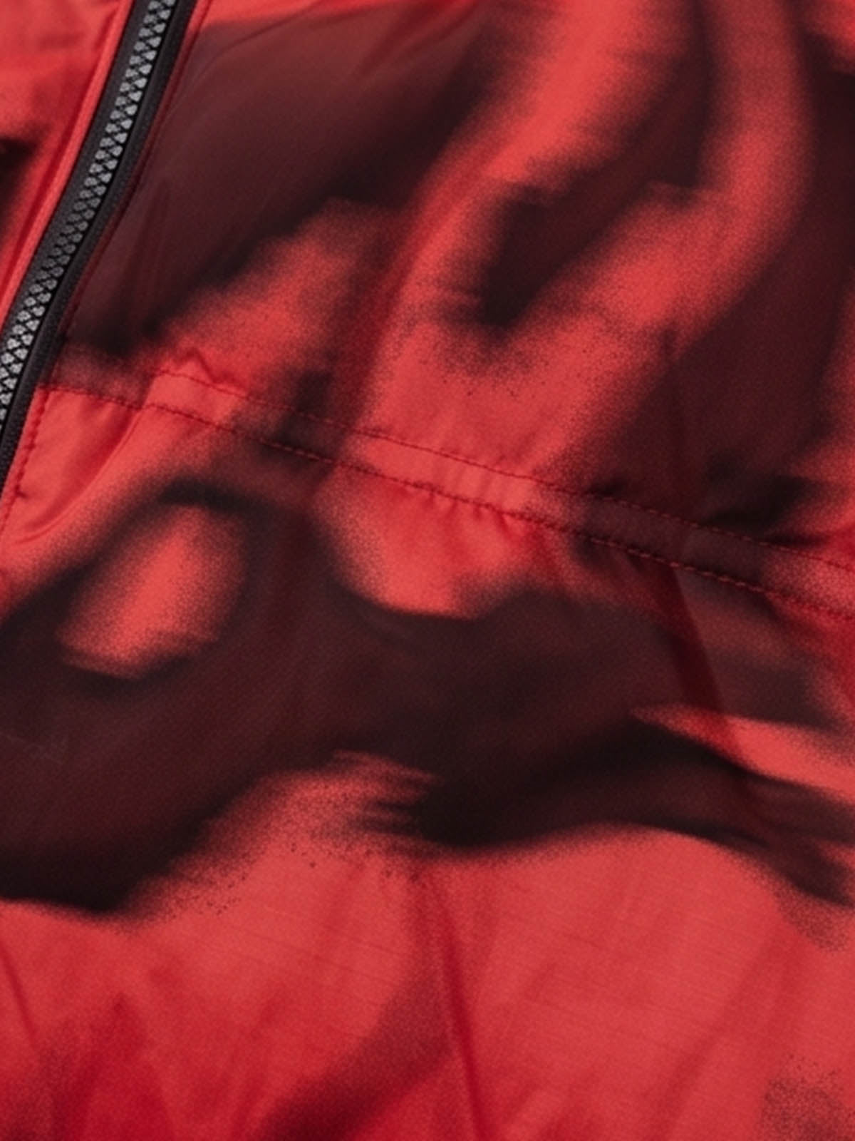 X-Ray Skeleton Graphic Hooded Padded Coat