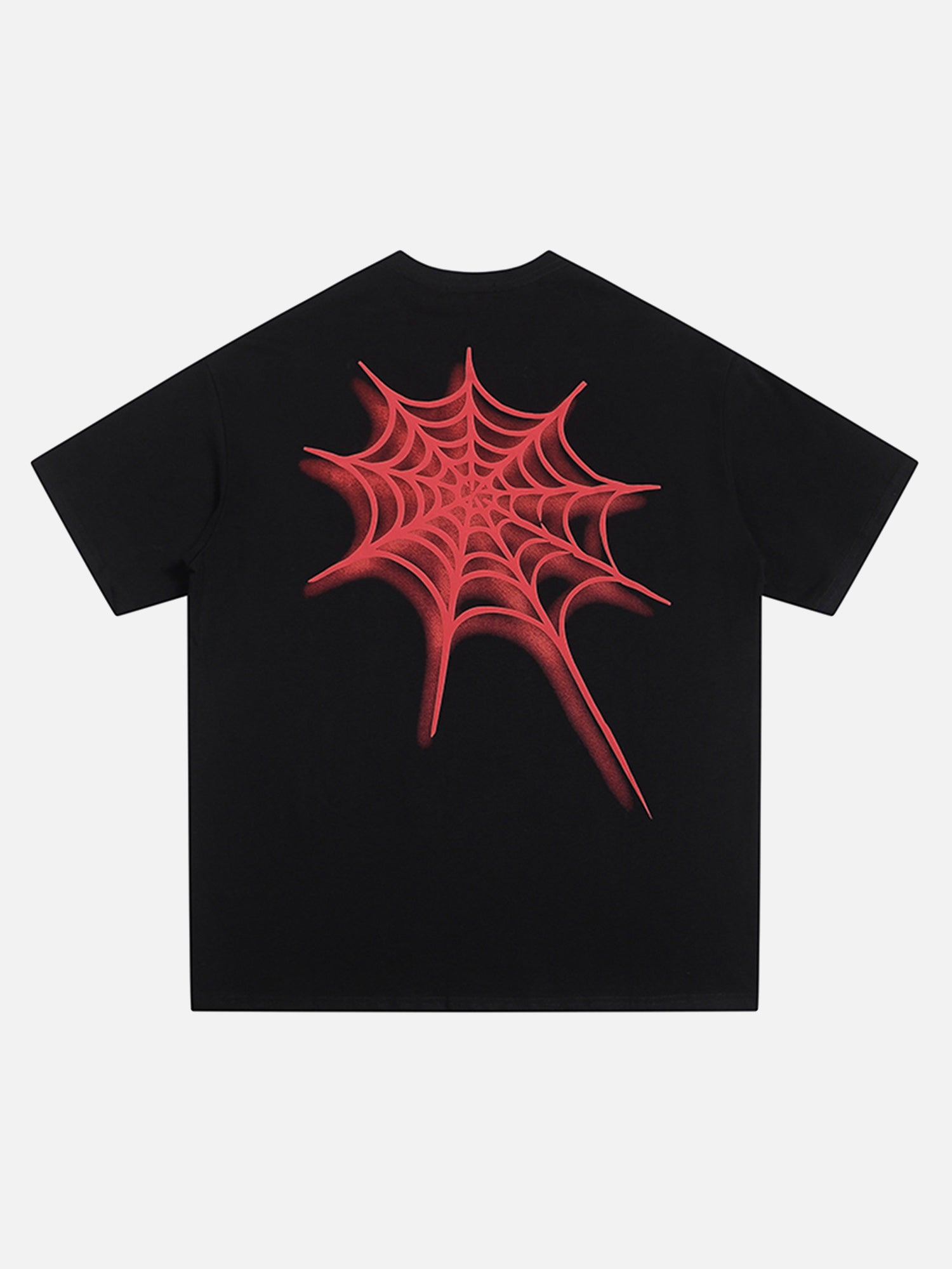 Dark Spider Suede Foam Print Street Rap T-shirt