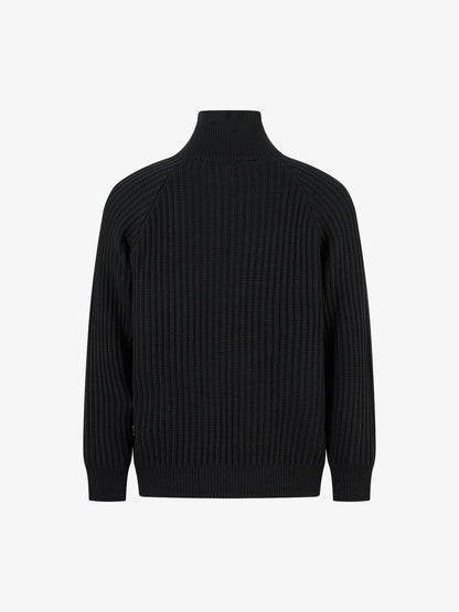 Men's Ribbed Half-Zip Sweater - Stylish and Cozy for Everyday Wear 