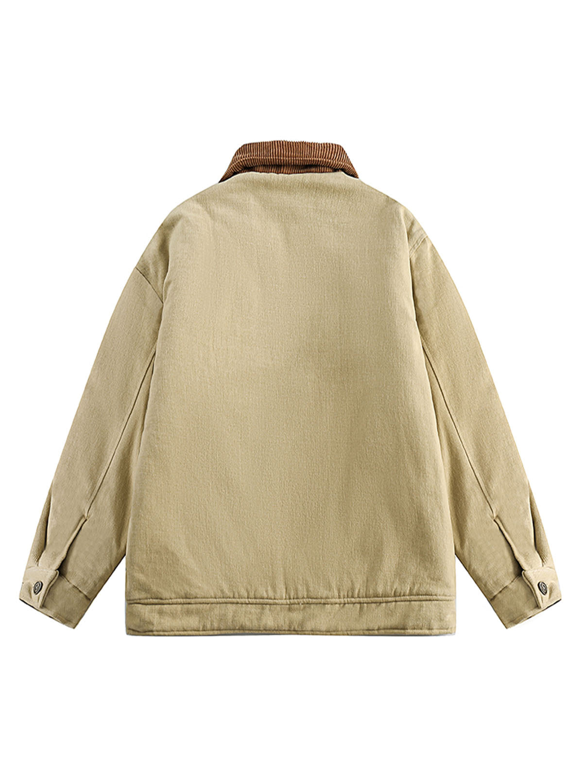 Embroidery Patchwork Print Stand Collar Quilted Barn Jacket 
