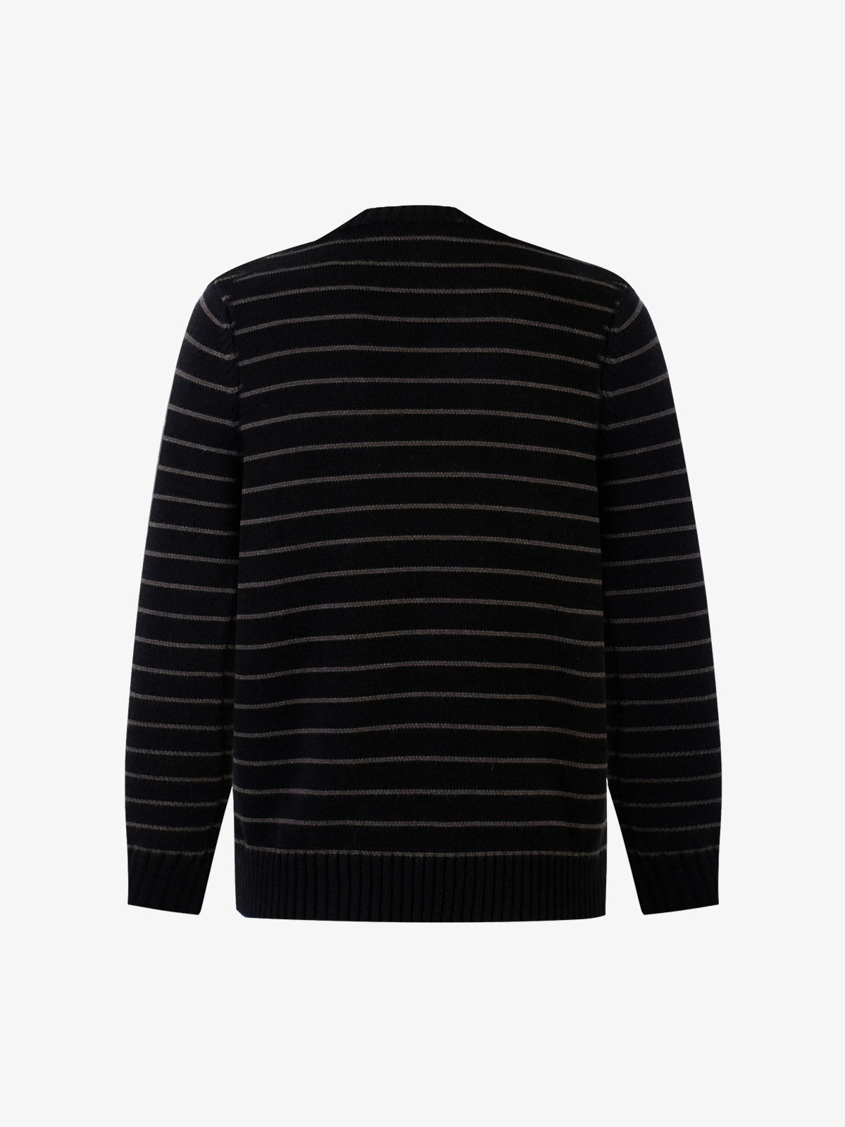 Striped Star-Embellished Sweater for Casual Elegance 