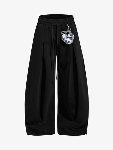 Detachable Accessory Printed Casual Sweatpants