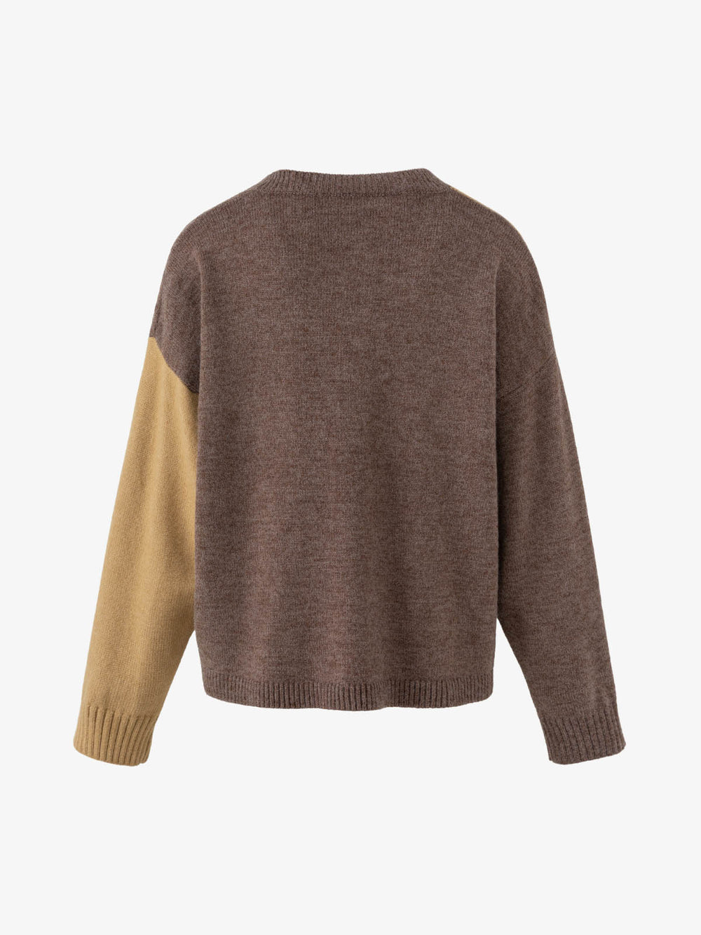 Color Block Jacquard Knit Sweater