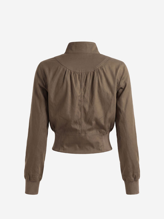 Arbeitsjacke mit Skorpionstickerei