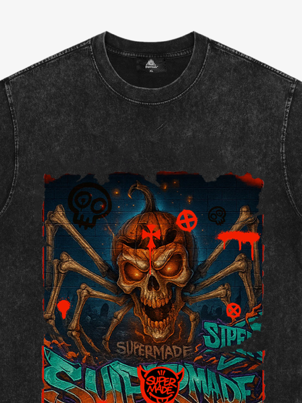 Bloody Dark Skull Spider T-shirt 