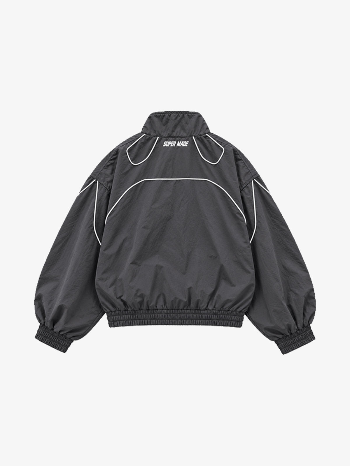 Retro Track Panel Zip-Up Jacket & Wide-Leg Track Pants Set
