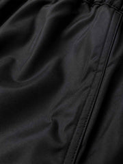 Embroidered Cropped Windbreaker Jacket & Relaxed Pants Set