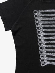 Geripptes Strickoberteil