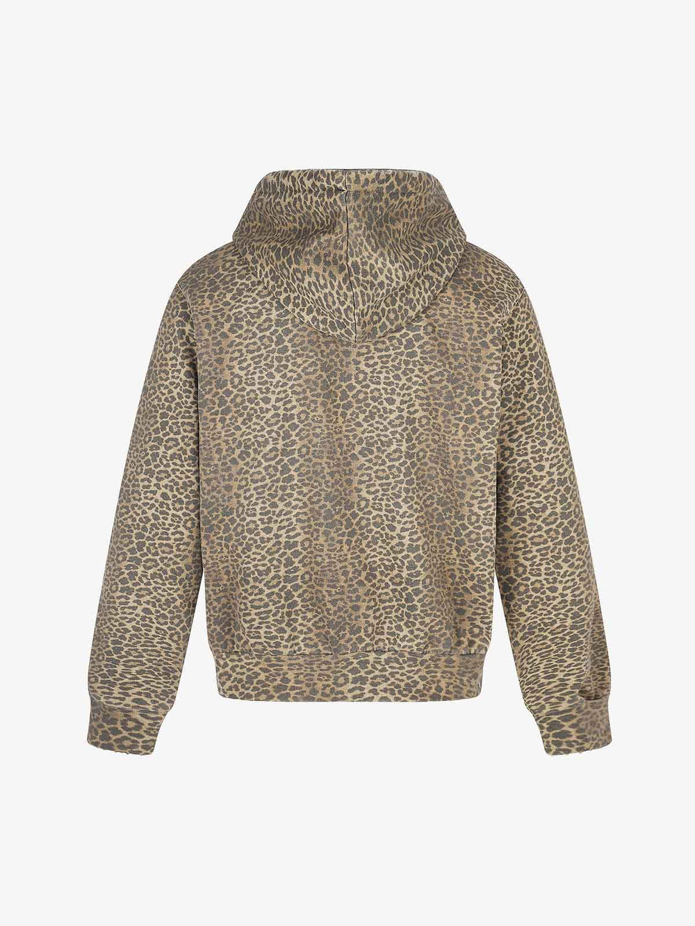 Chaqueta con capucha y estampado de leopardo