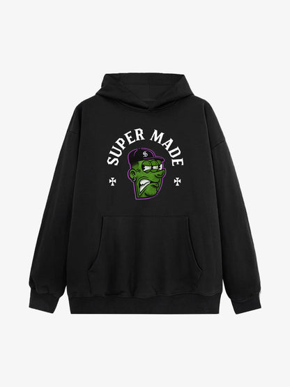 Original Monster Design Graphic Hoodie 