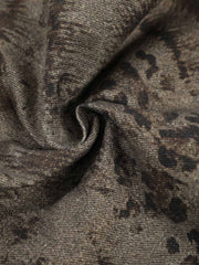 Leopard Tiger Curved-Leg Jeans 