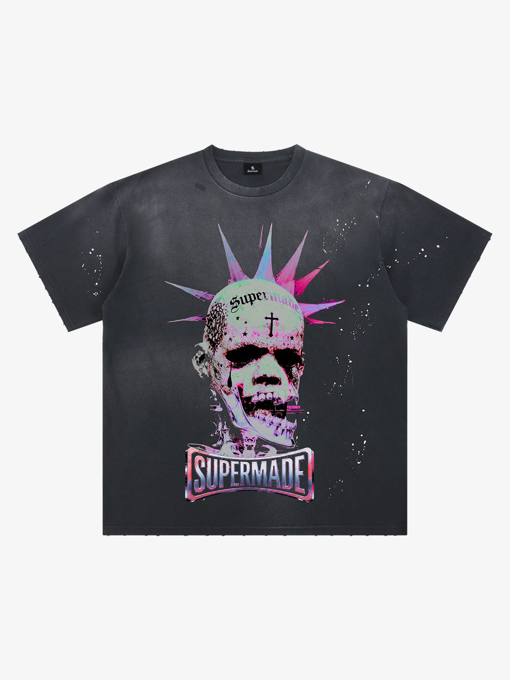 Gradient Skull Graphic Tee