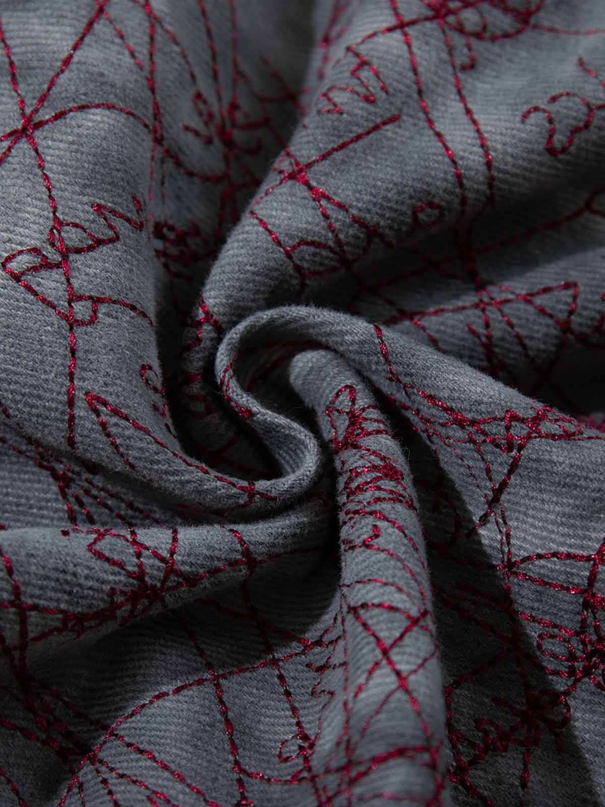 Allover Stitch Baggy Jeans 