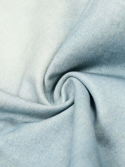 High-Waisted Wide-Leg Denim Pants with Asymmetrical Wrap Design 