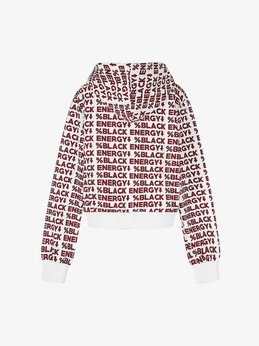 All-Over Letter Graphic Hoodie