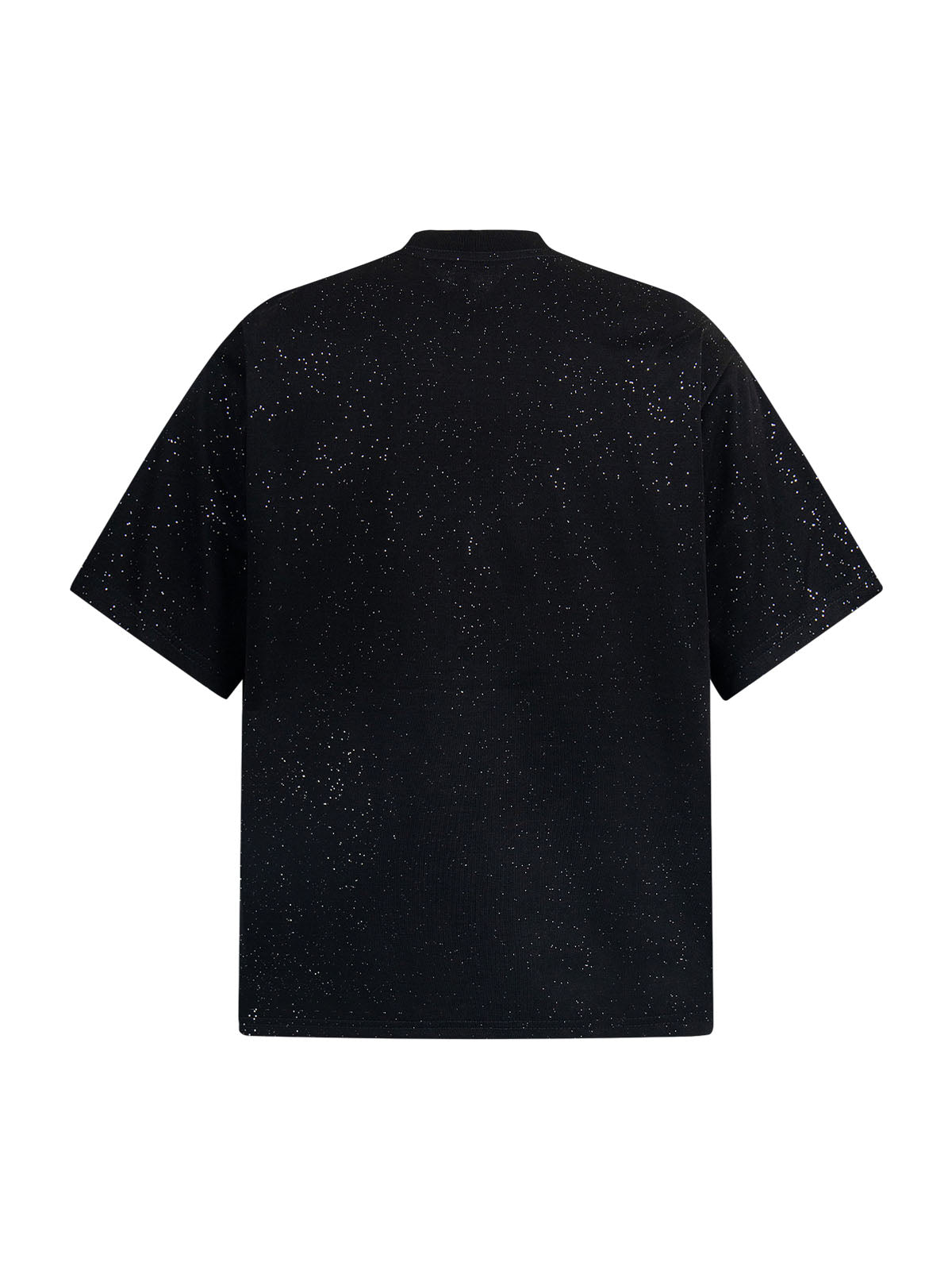 Retro Heavy Starry Sky Print Font Design Short-sleeved T-shirt