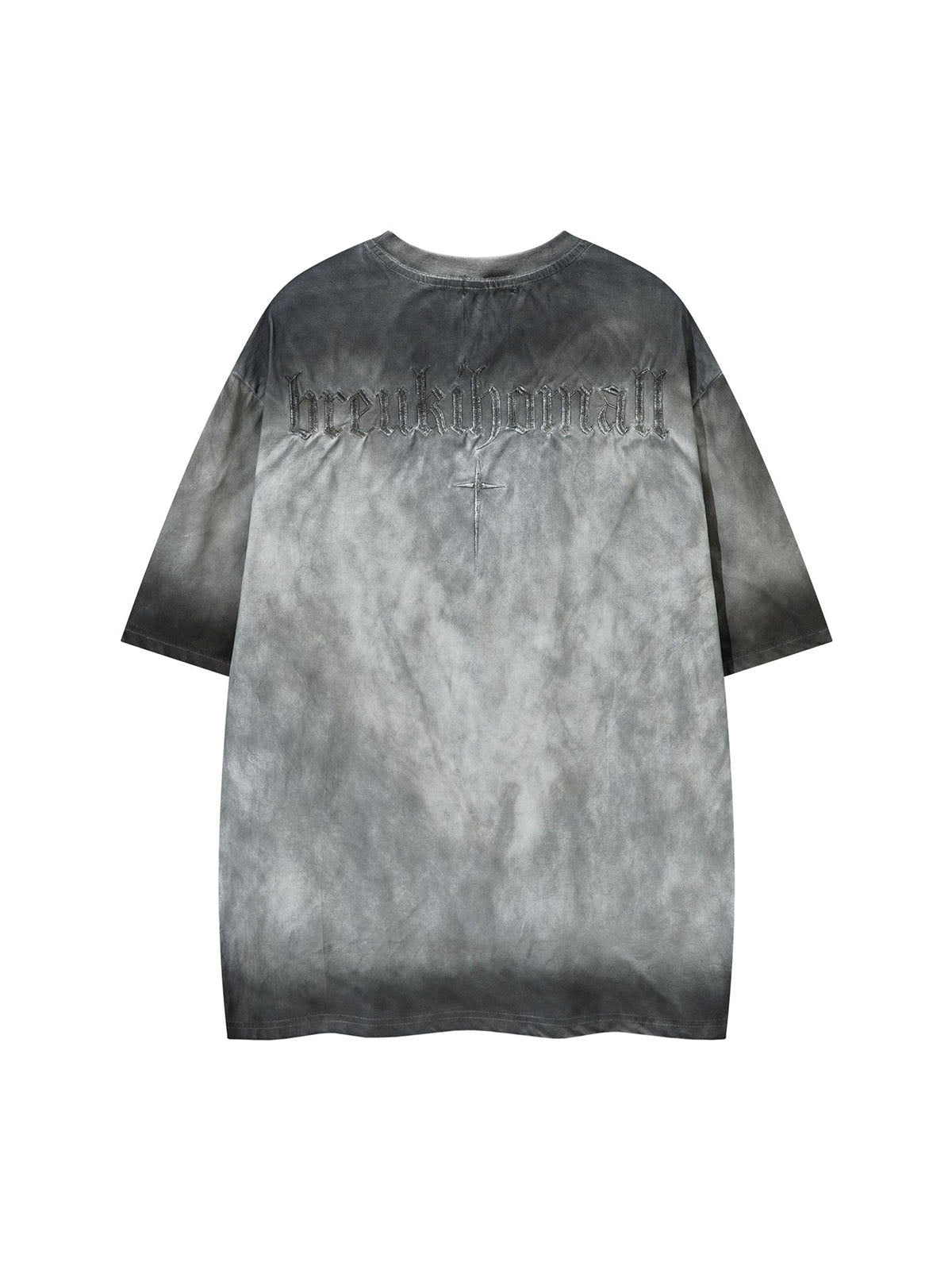 Oversized Cross and Studed T-Shirt 