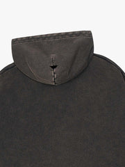 Patchwork-Grafik-Sweatshirt, gewaschen, kurz geschnitten