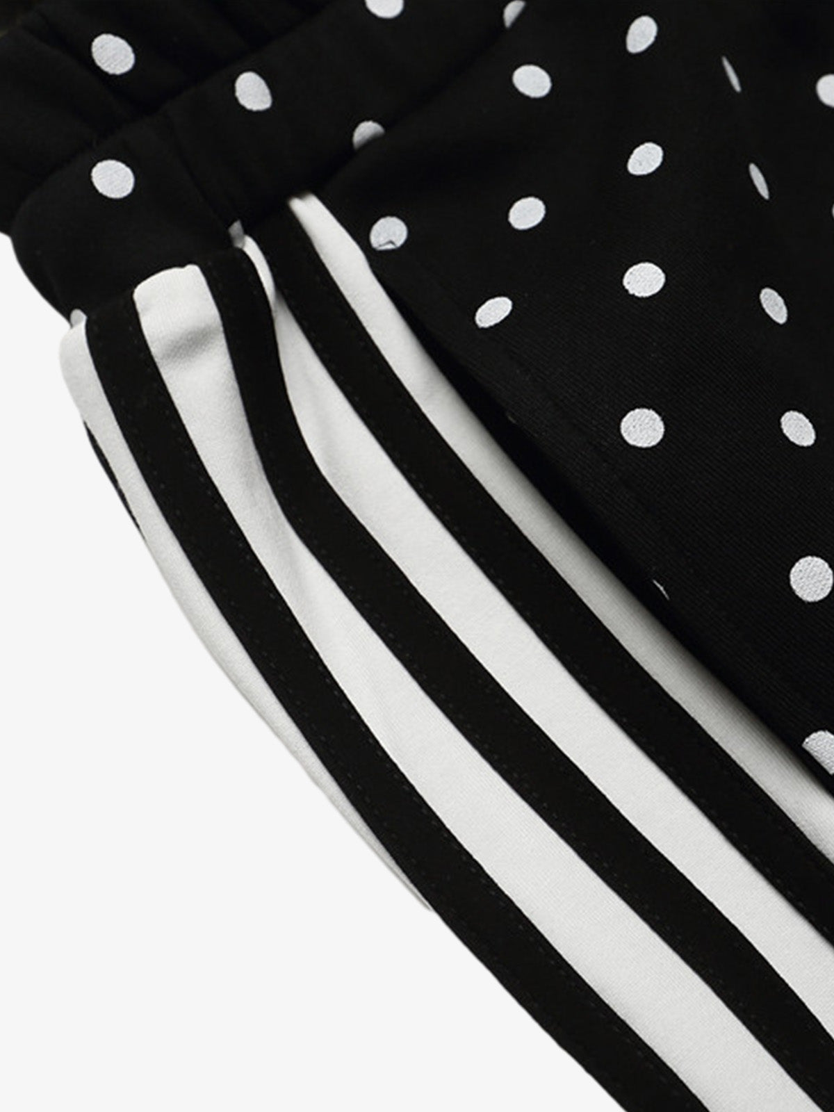 Short à pois à double taille