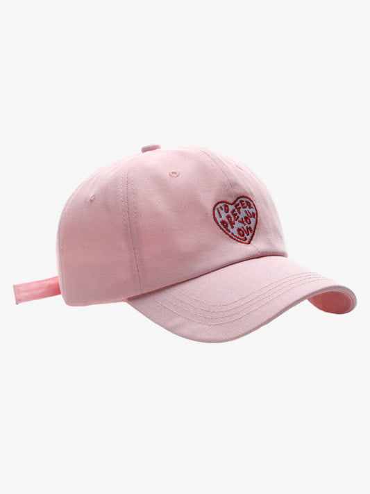 Stylish Heart-Embellished Baseball Caps for Everyday Wear 