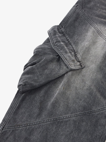 Vintage Washed Multi Pocket Cargo Jeans 