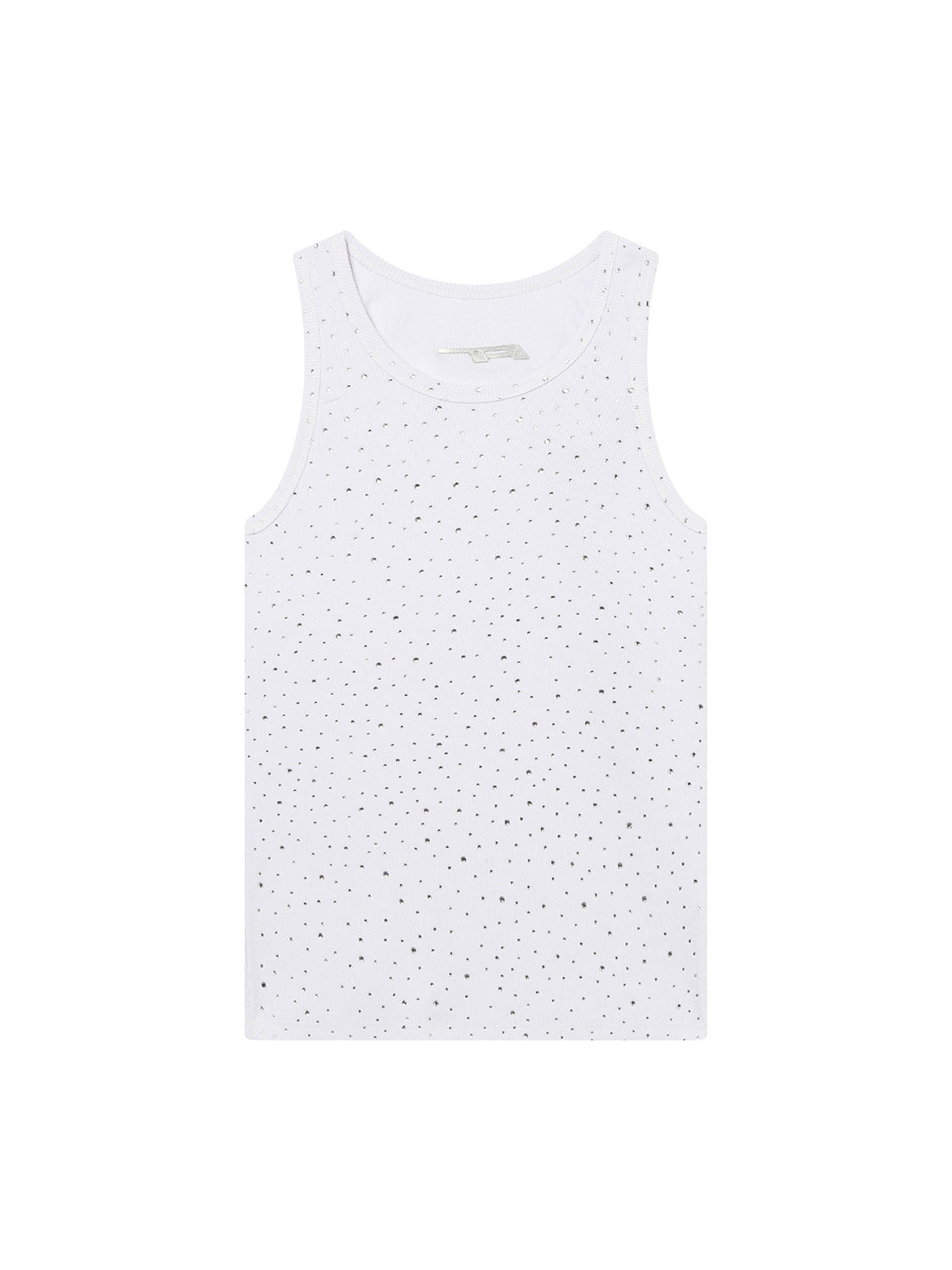 Street Heavy Rhinestone Threaded Vest 