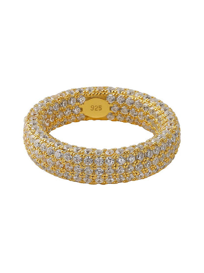 925 Sterling Silver Zircon Ring 