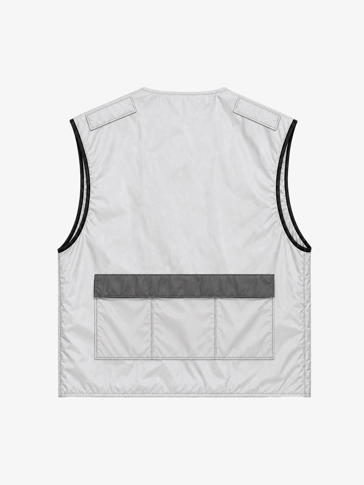 Racing Embroidered Color Block Quilted Vest