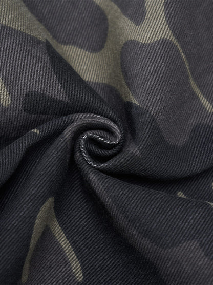 Camouflage Cargo Pants with Wide Leg Design for Versatile Wear 