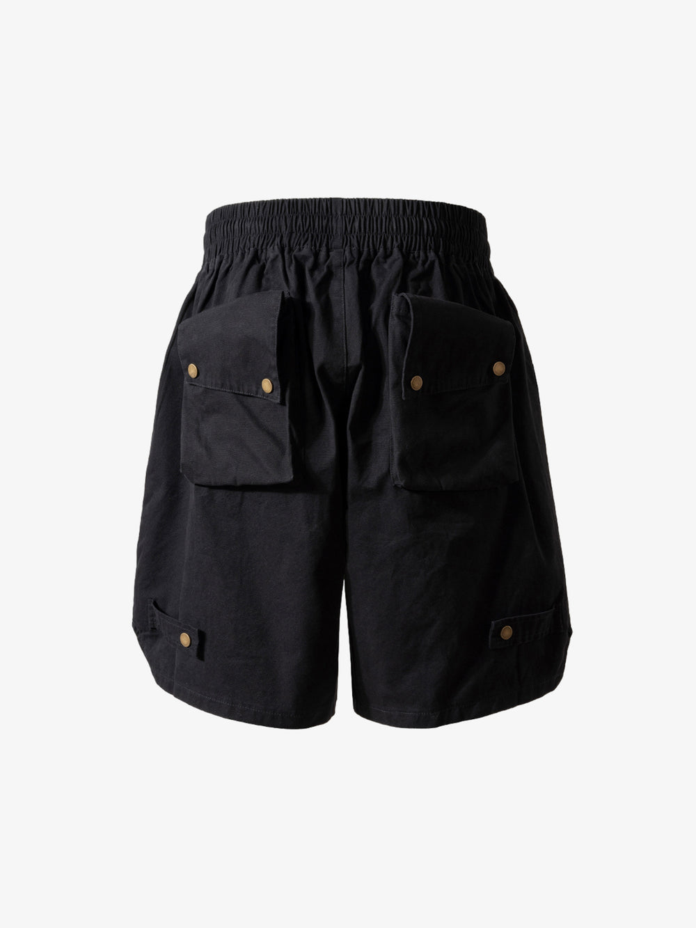 High-Waisted Olive Cargo Shorts