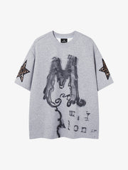 Completo due pezzi con stampa leopardata a righe
