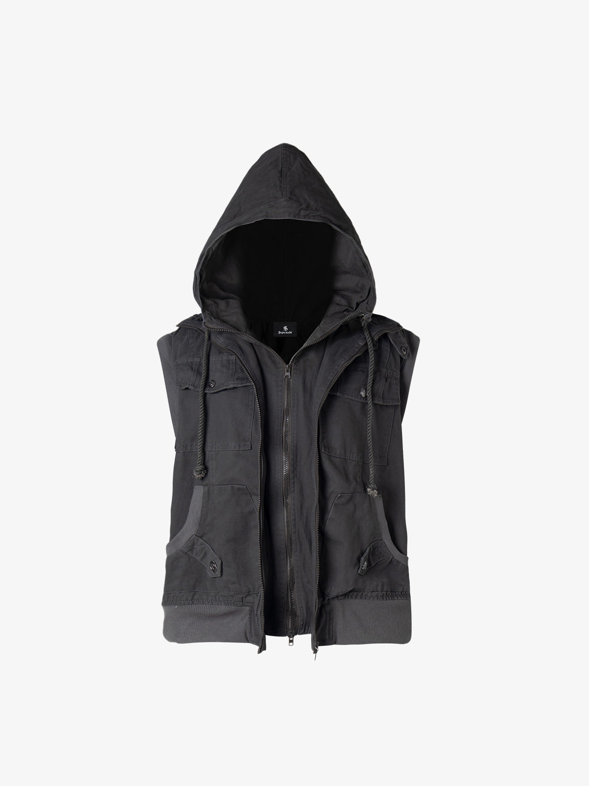 Heavyweight Multi-Pocket Workwear Vest Jacket