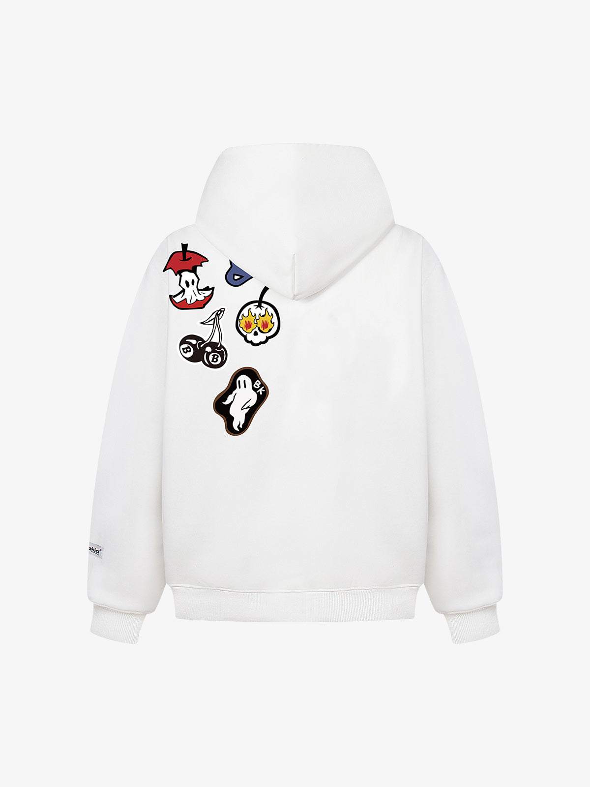 Street Embroidered Letter Badge Hoodie 
