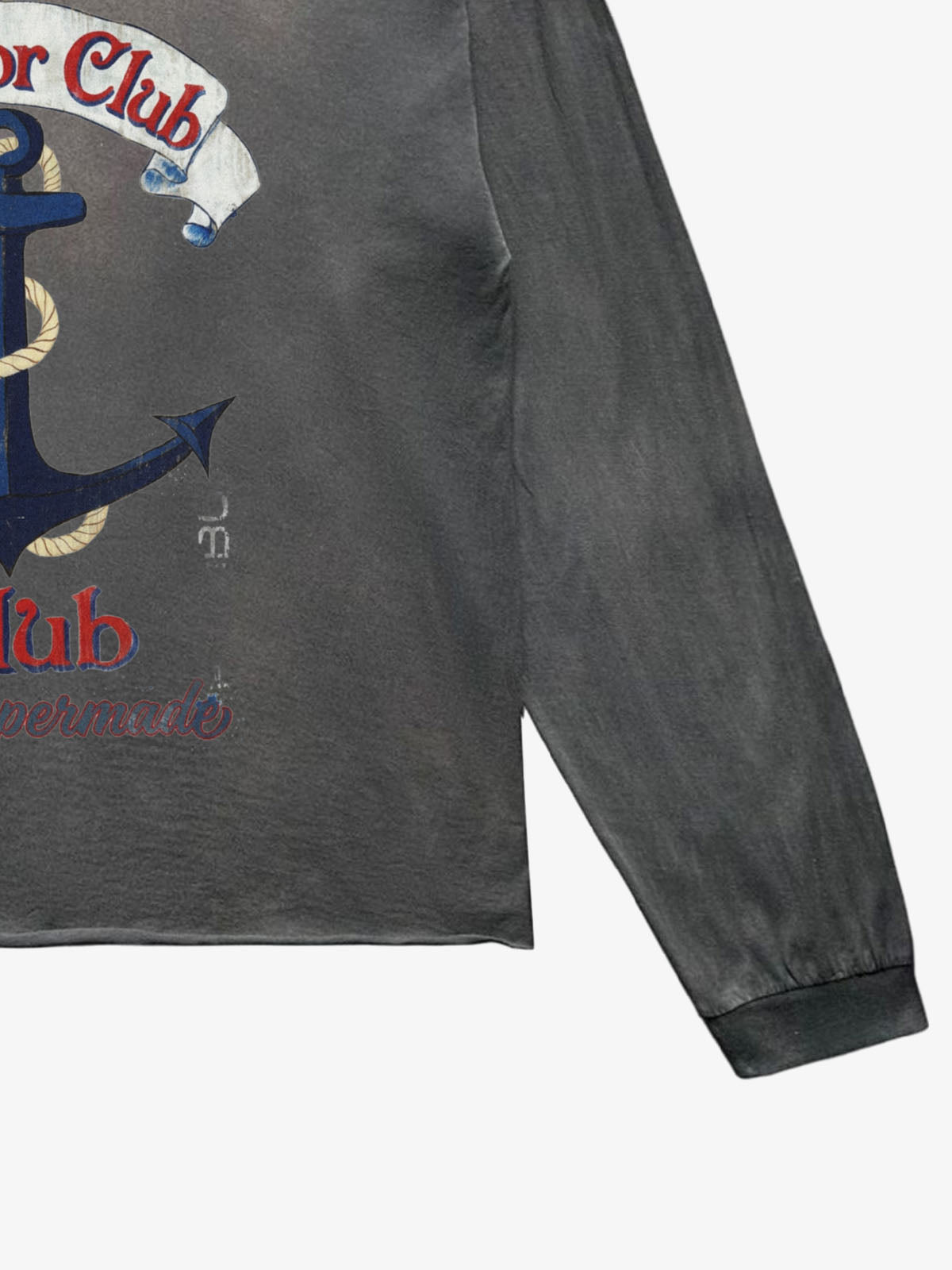 Anchor Graphic Washed Long Sleeve Tee; VTG Dirty Gray / S, VTG Dirty Gray / M, VTG Dirty Gray / L, VTG Dirty Gray / XL