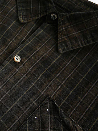 Retro Cleanfit Plaid Shirt 