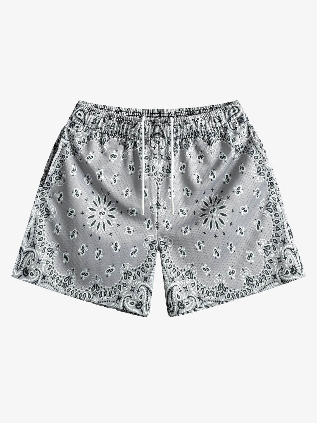 Pantalones cortos deportivos con estampado paisley
