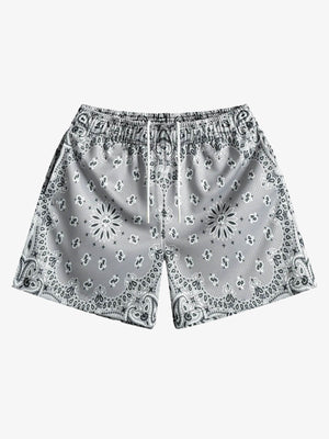 Pantalones cortos deportivos con estampado paisley