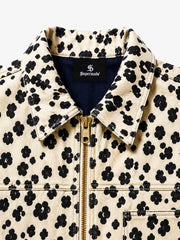 Leopard Racing Gear Patch Denim Jacket