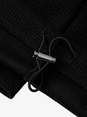 Crest Stripe Curved-Leg Sweatpants