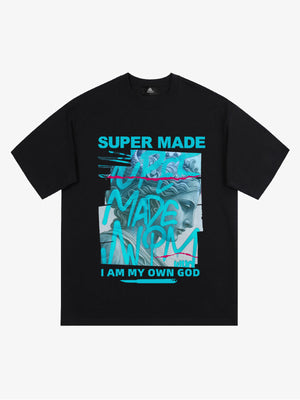 SUPERMADE Art graffiti pattern T-shirt 