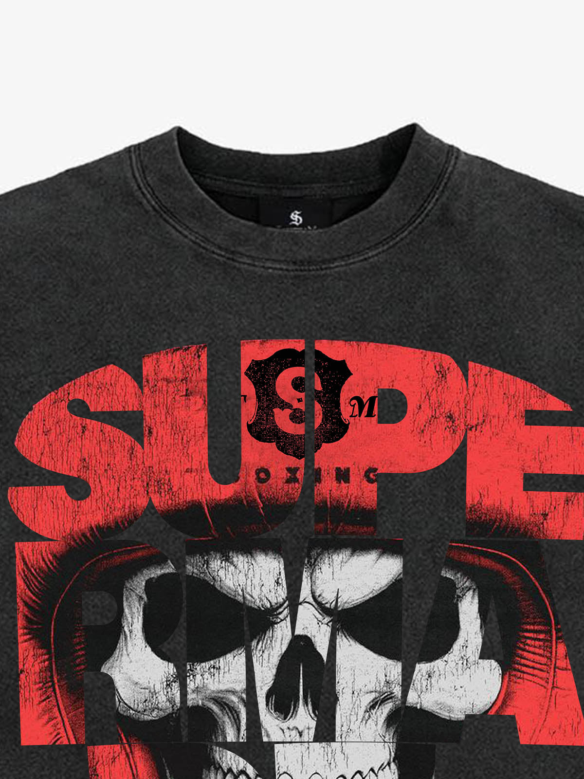 Vintage Gothic Skull Graphic T-Shirt 