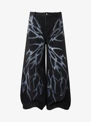 Thorn Butterfly Graphic Dark Denim Jeans