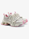 Metallic Mesh Chunky Spring-Loaded Sneakers