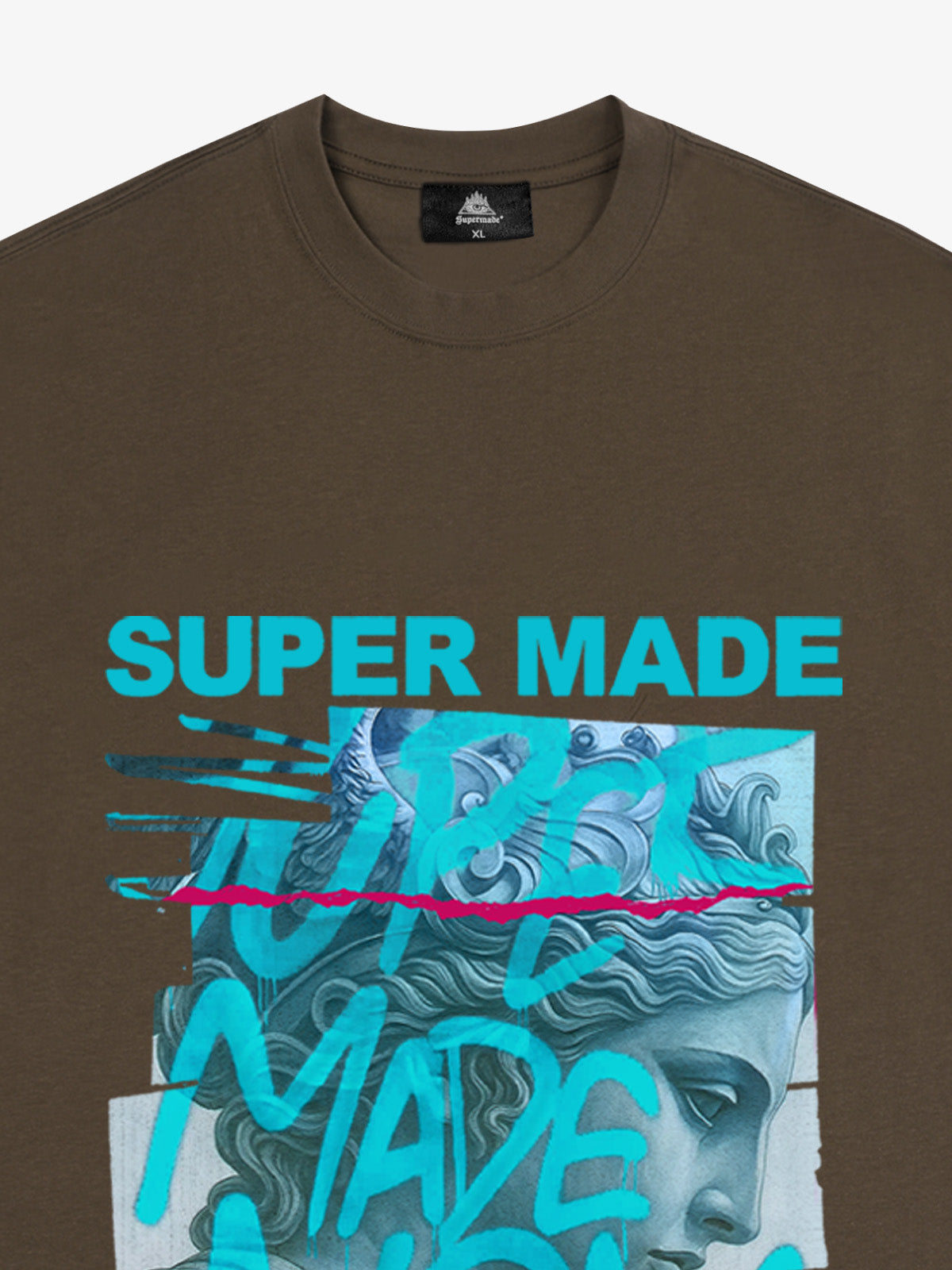 SUPERMADE Art graffiti pattern T-shirt 